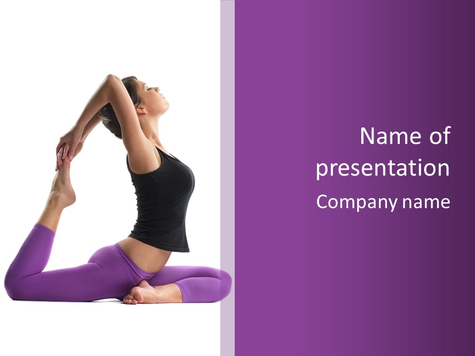 Pilates Young People PowerPoint Template