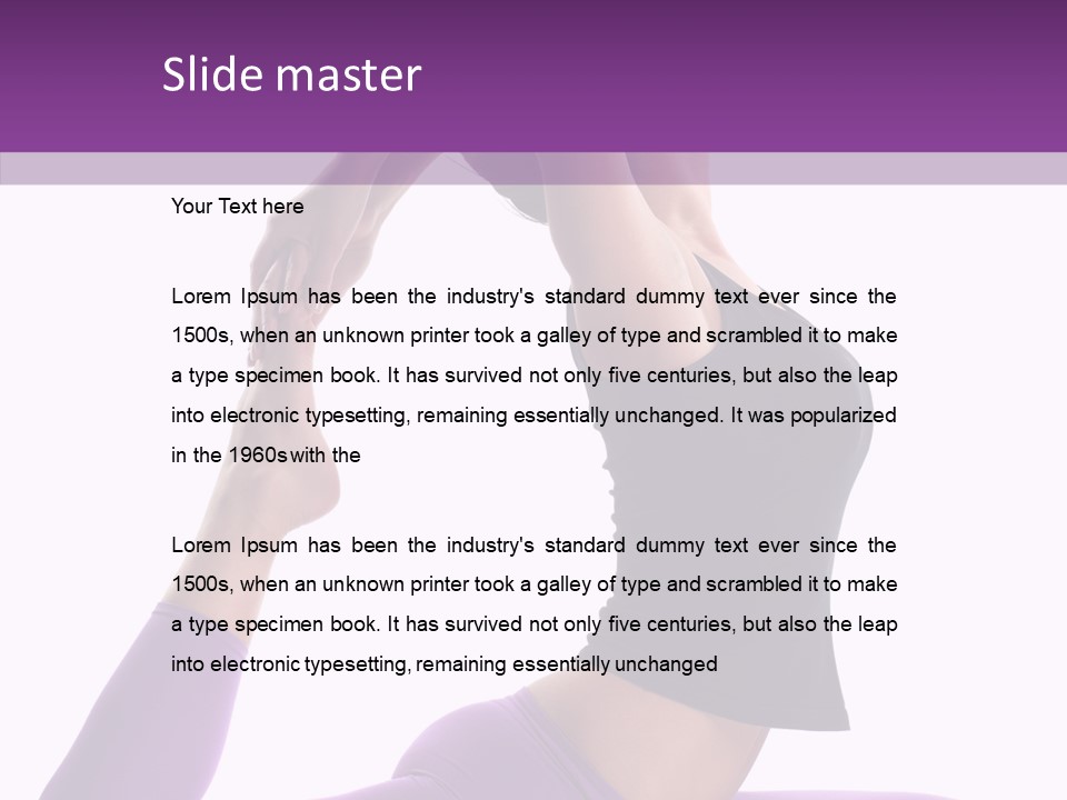 Pilates Young People PowerPoint Template