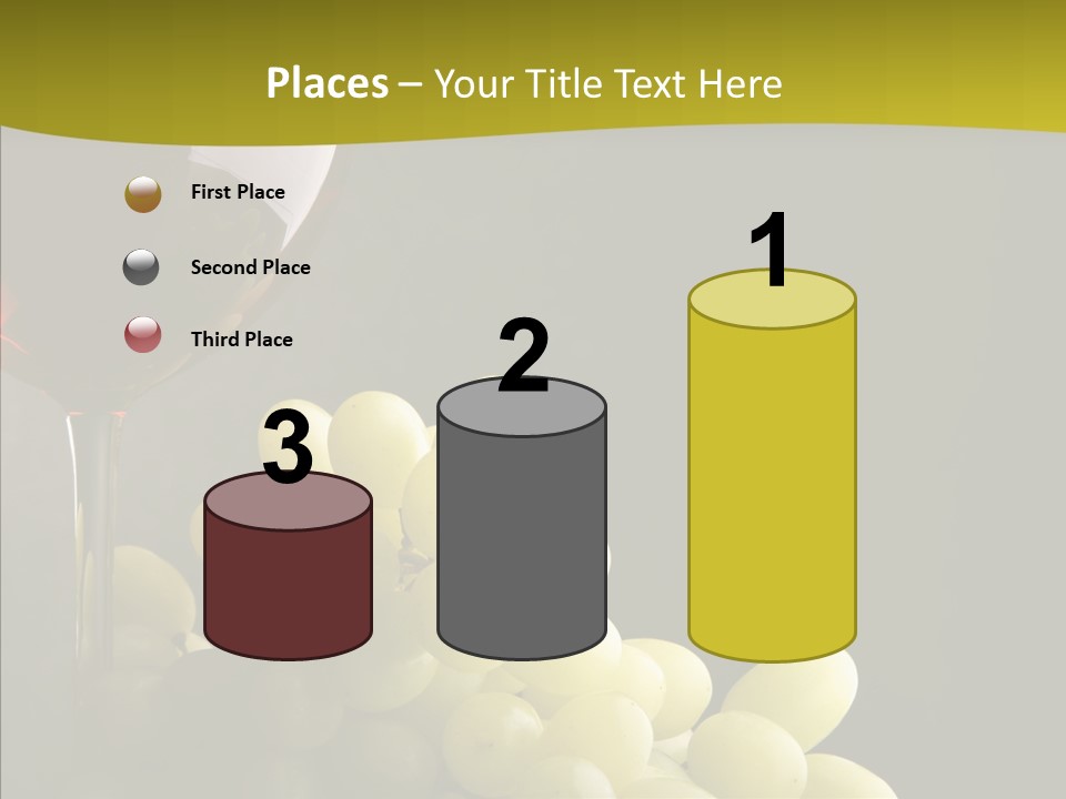 Vine Yellow Goblet PowerPoint Template