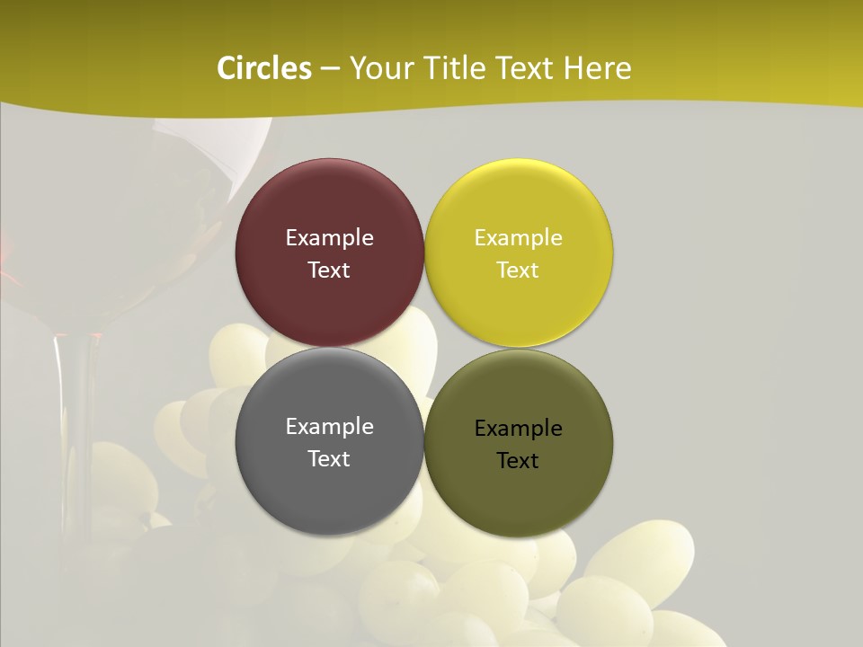 Vine Yellow Goblet PowerPoint Template