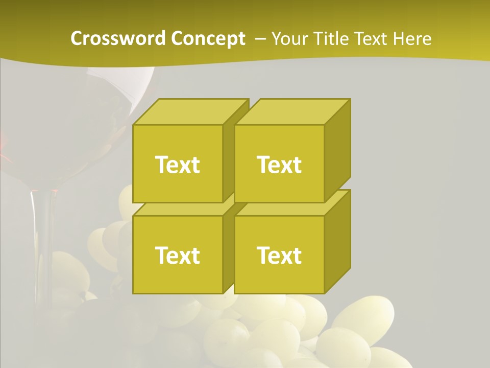 Vine Yellow Goblet PowerPoint Template