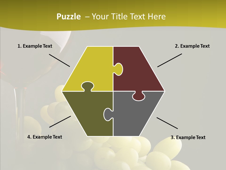 Vine Yellow Goblet PowerPoint Template