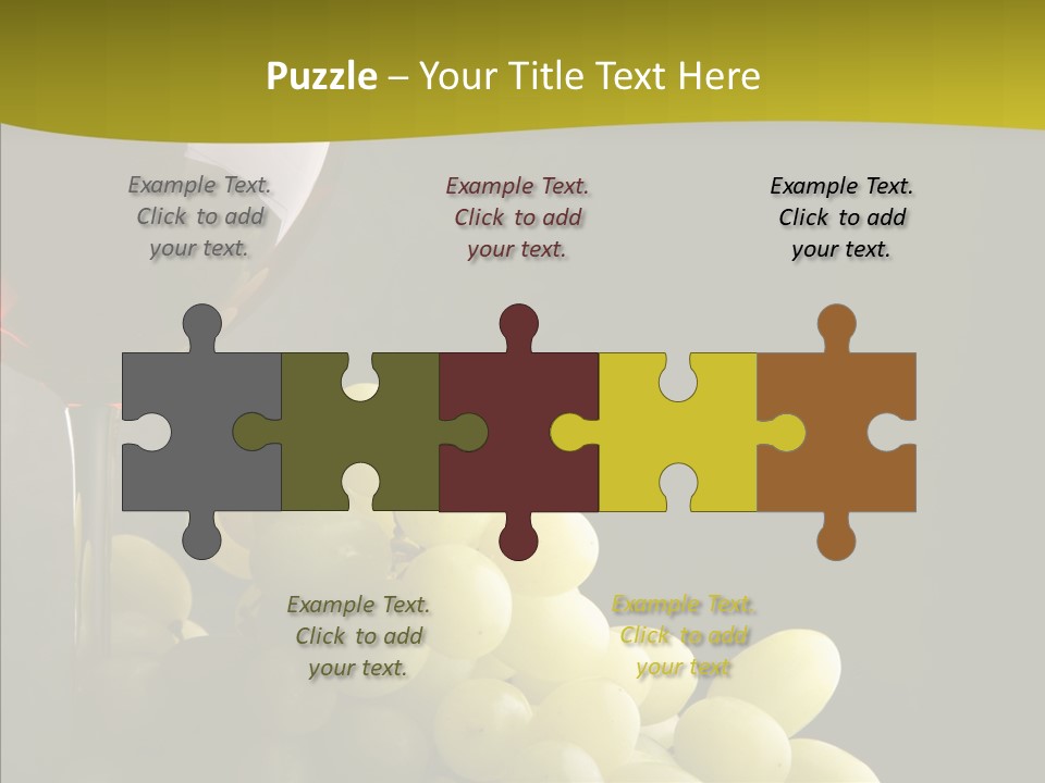 Vine Yellow Goblet PowerPoint Template