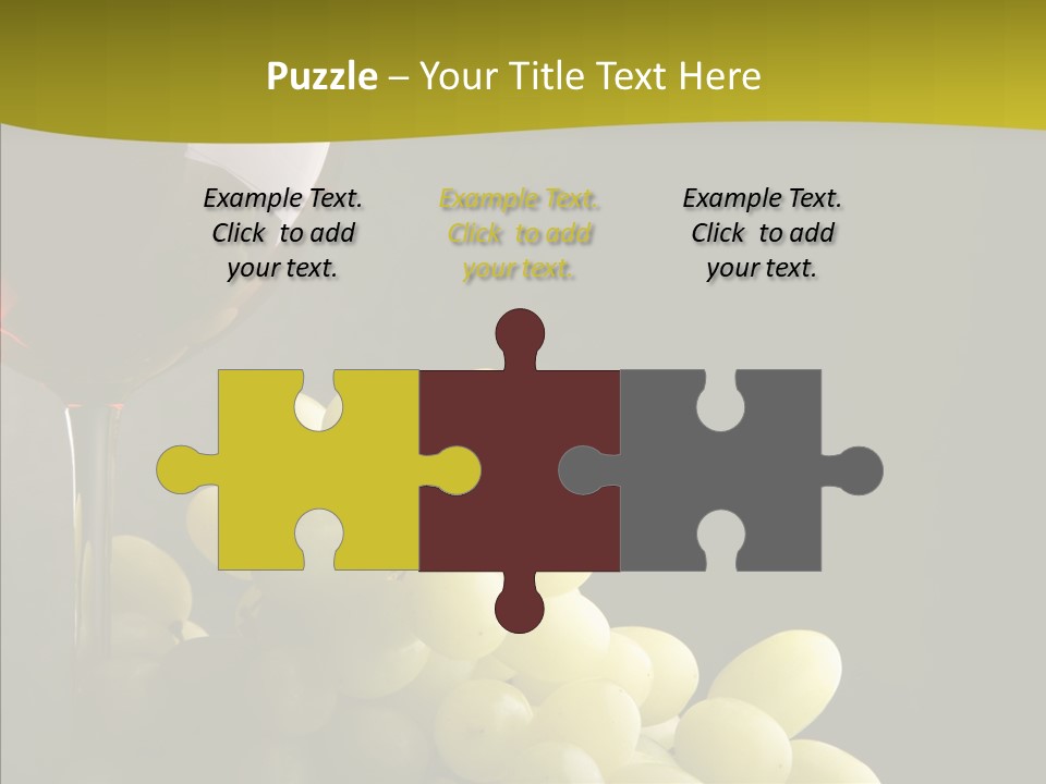 Vine Yellow Goblet PowerPoint Template