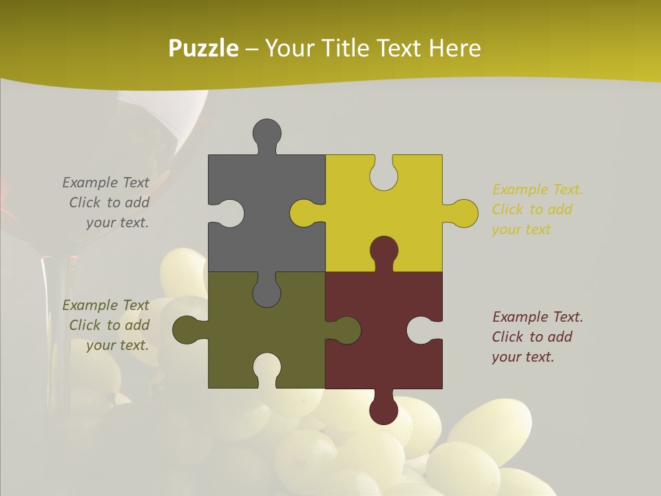Vine Yellow Goblet PowerPoint Template