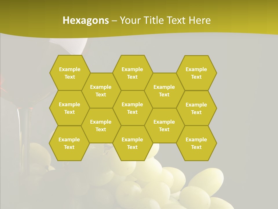 Vine Yellow Goblet PowerPoint Template