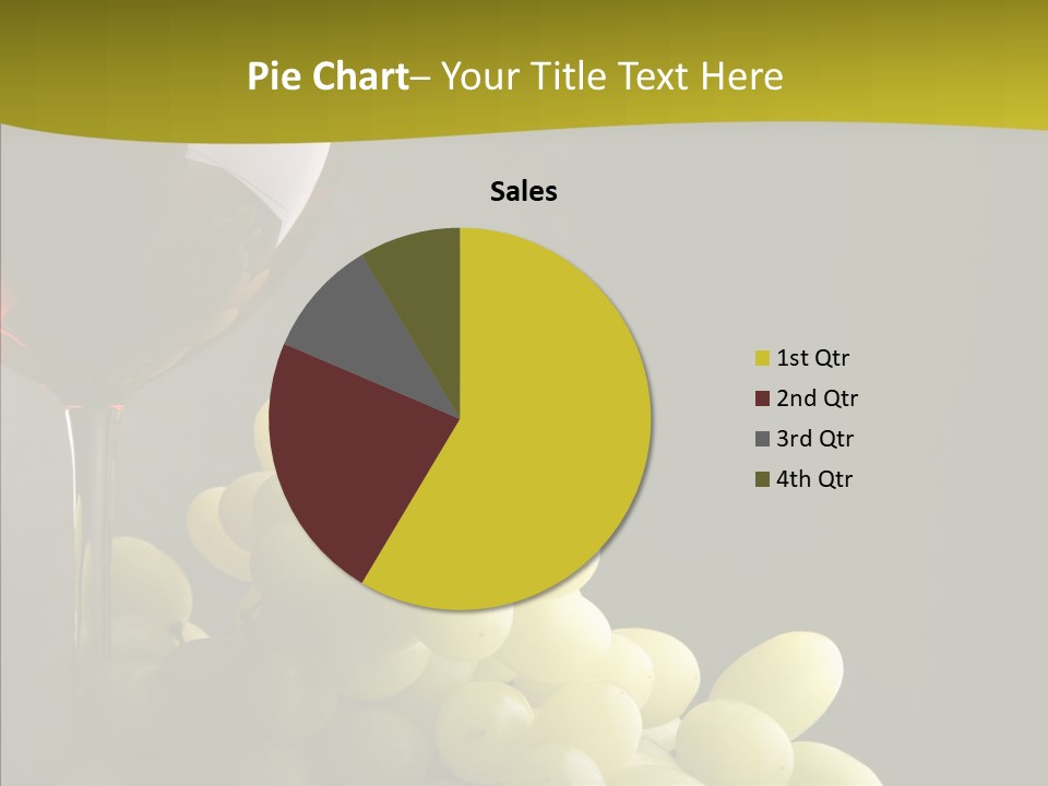 Vine Yellow Goblet PowerPoint Template