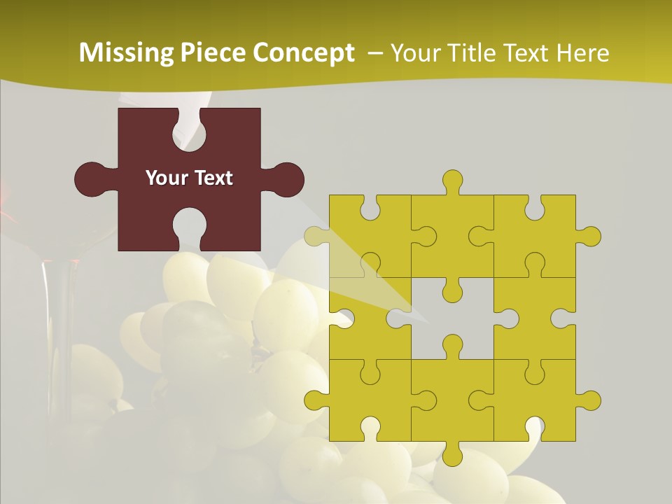 Vine Yellow Goblet PowerPoint Template