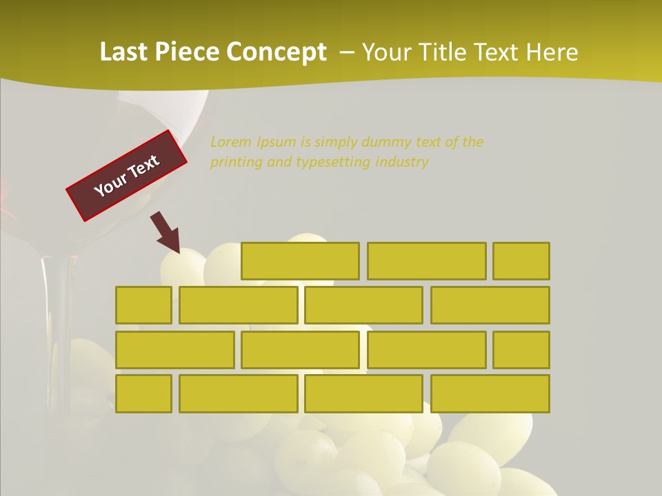 Vine Yellow Goblet PowerPoint Template