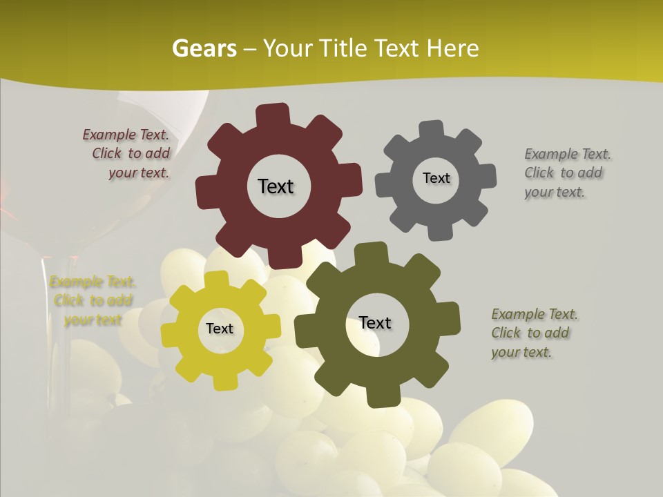 Vine Yellow Goblet PowerPoint Template