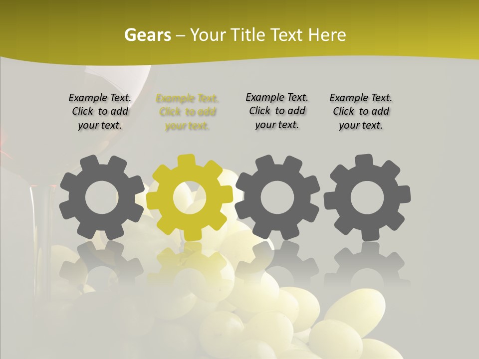 Vine Yellow Goblet PowerPoint Template