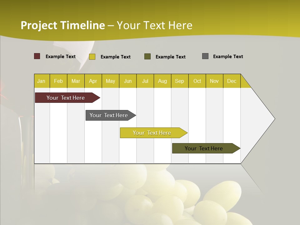 Vine Yellow Goblet PowerPoint Template