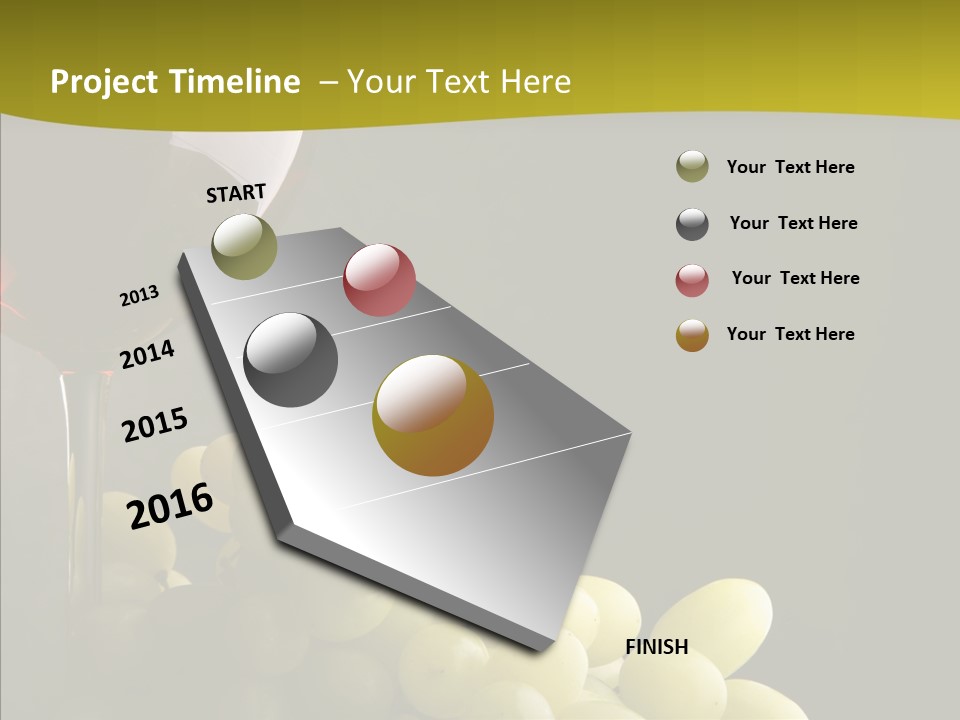 Vine Yellow Goblet PowerPoint Template
