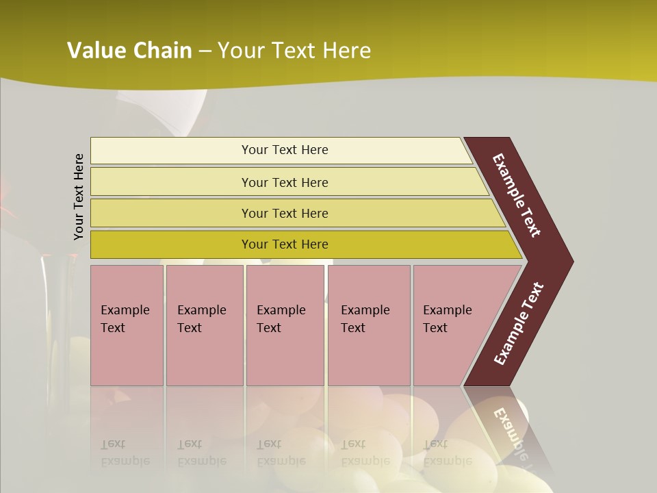 Vine Yellow Goblet PowerPoint Template
