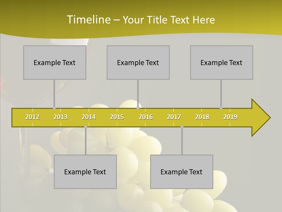 Vine Yellow Goblet PowerPoint Template