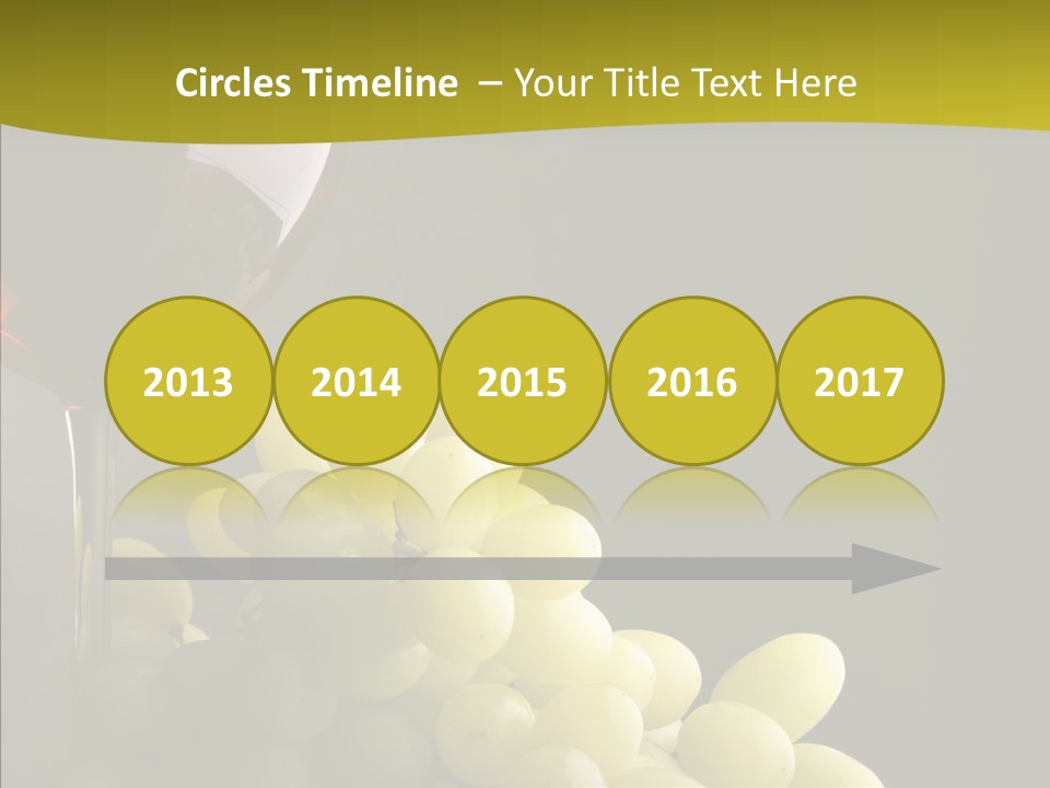 Vine Yellow Goblet PowerPoint Template
