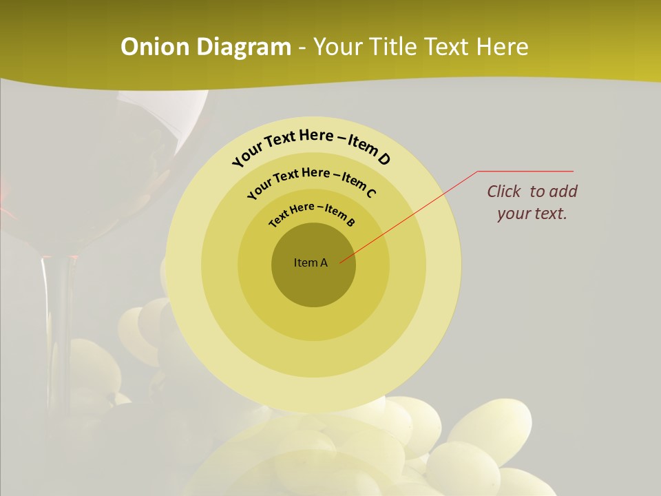 Vine Yellow Goblet PowerPoint Template