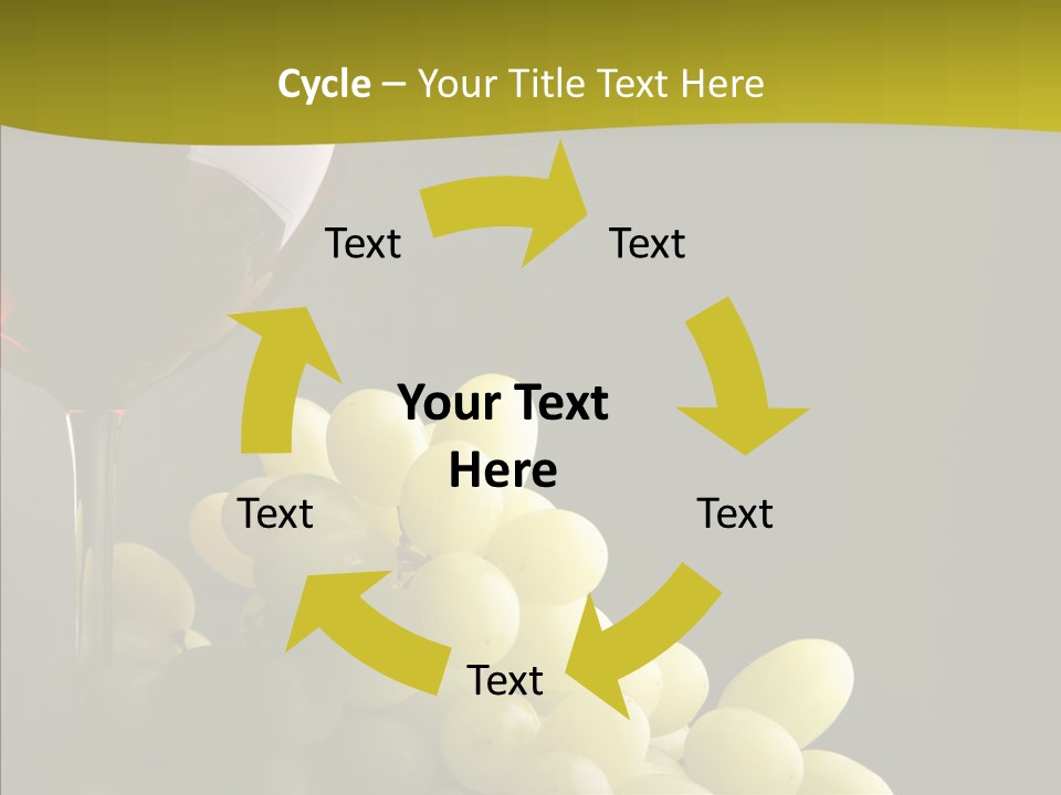 Vine Yellow Goblet PowerPoint Template