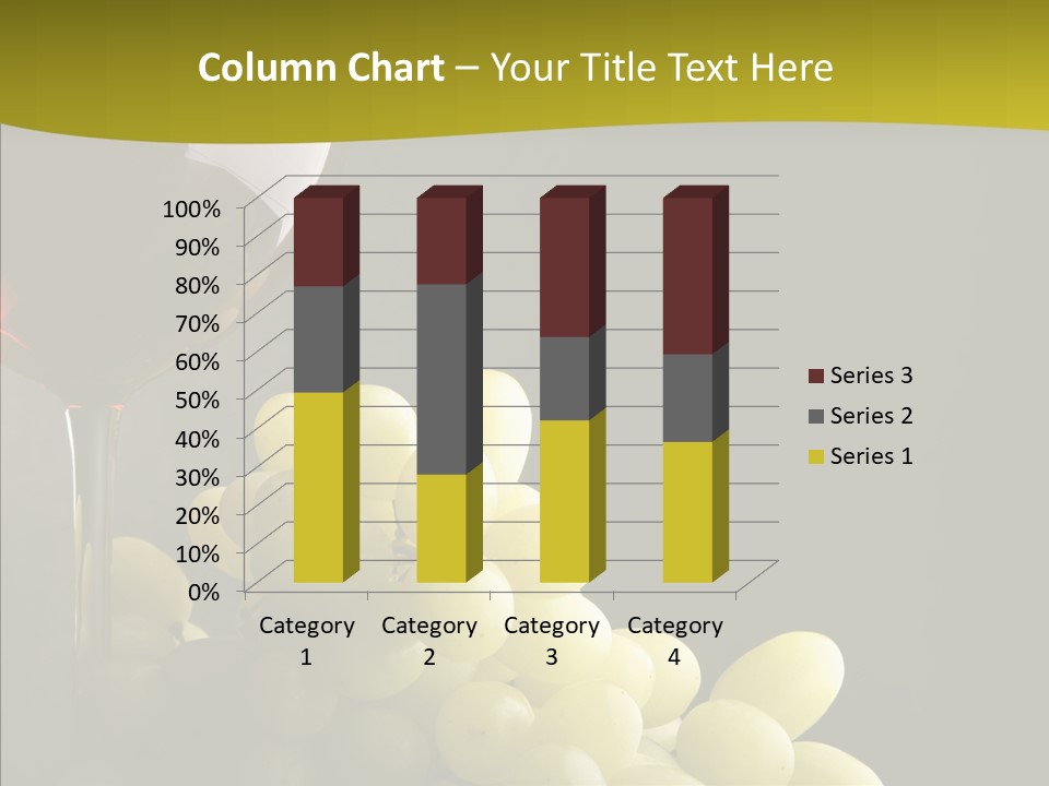 Vine Yellow Goblet PowerPoint Template