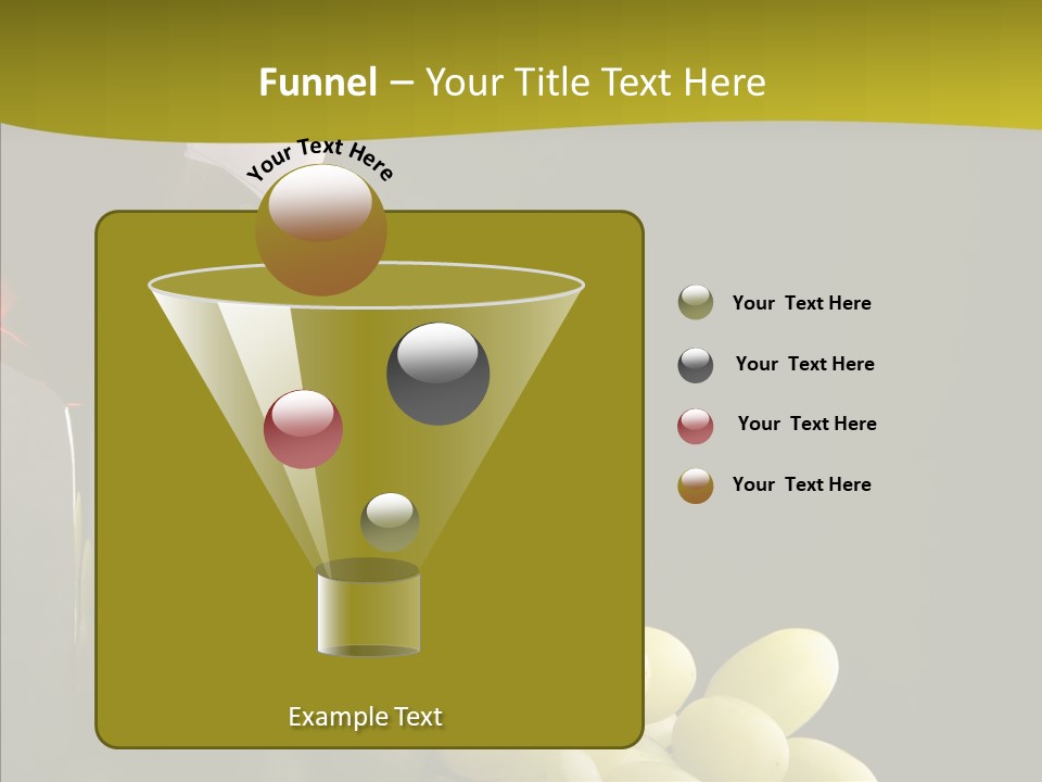 Vine Yellow Goblet PowerPoint Template