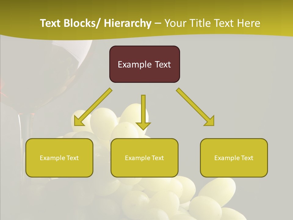 Vine Yellow Goblet PowerPoint Template