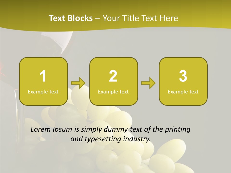 Vine Yellow Goblet PowerPoint Template