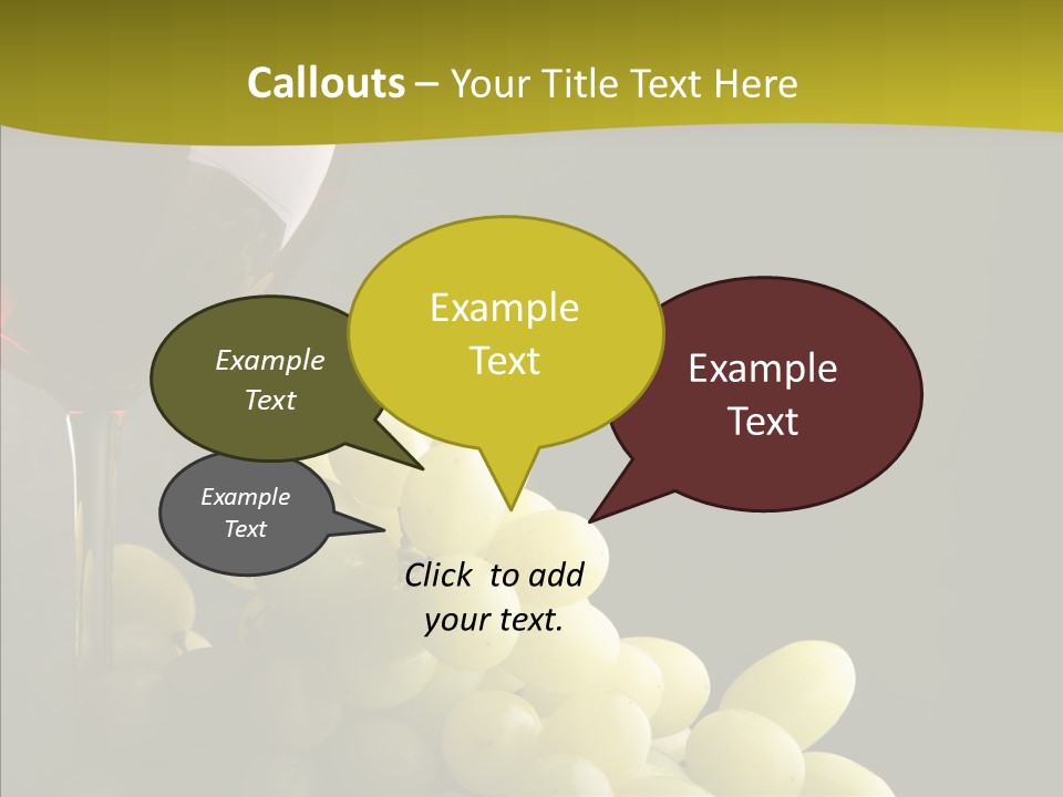 Vine Yellow Goblet PowerPoint Template