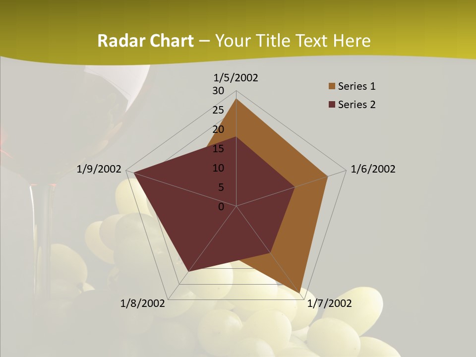 Vine Yellow Goblet PowerPoint Template