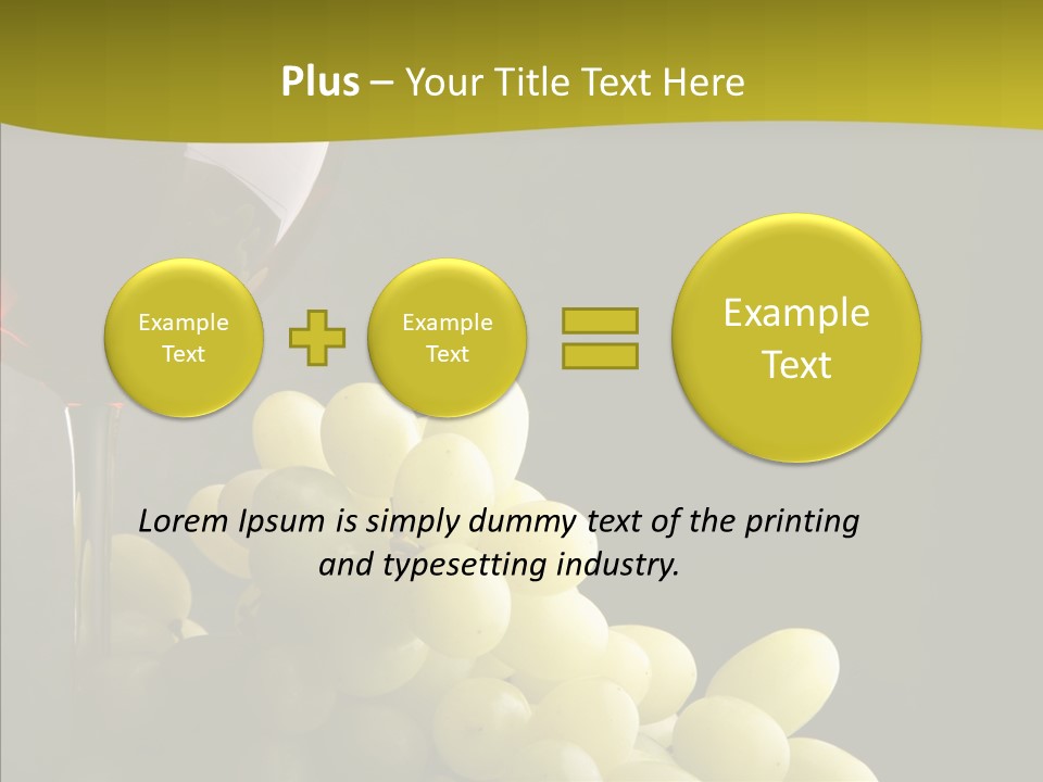 Vine Yellow Goblet PowerPoint Template