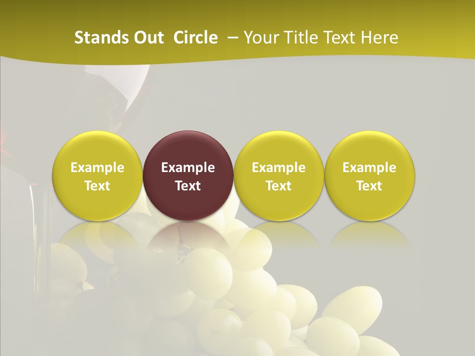 Vine Yellow Goblet PowerPoint Template