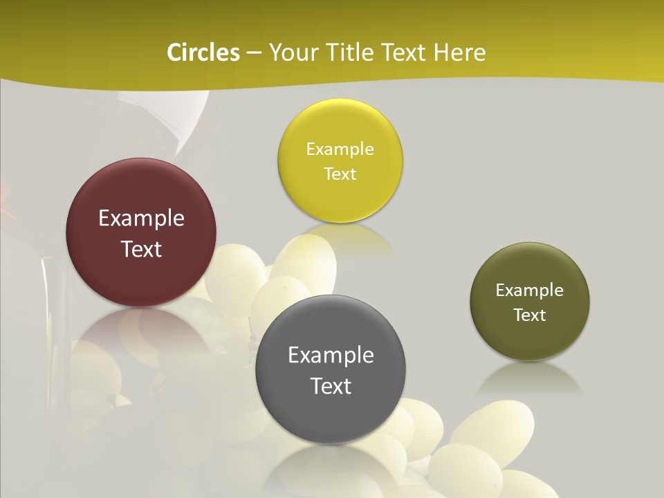 Vine Yellow Goblet PowerPoint Template