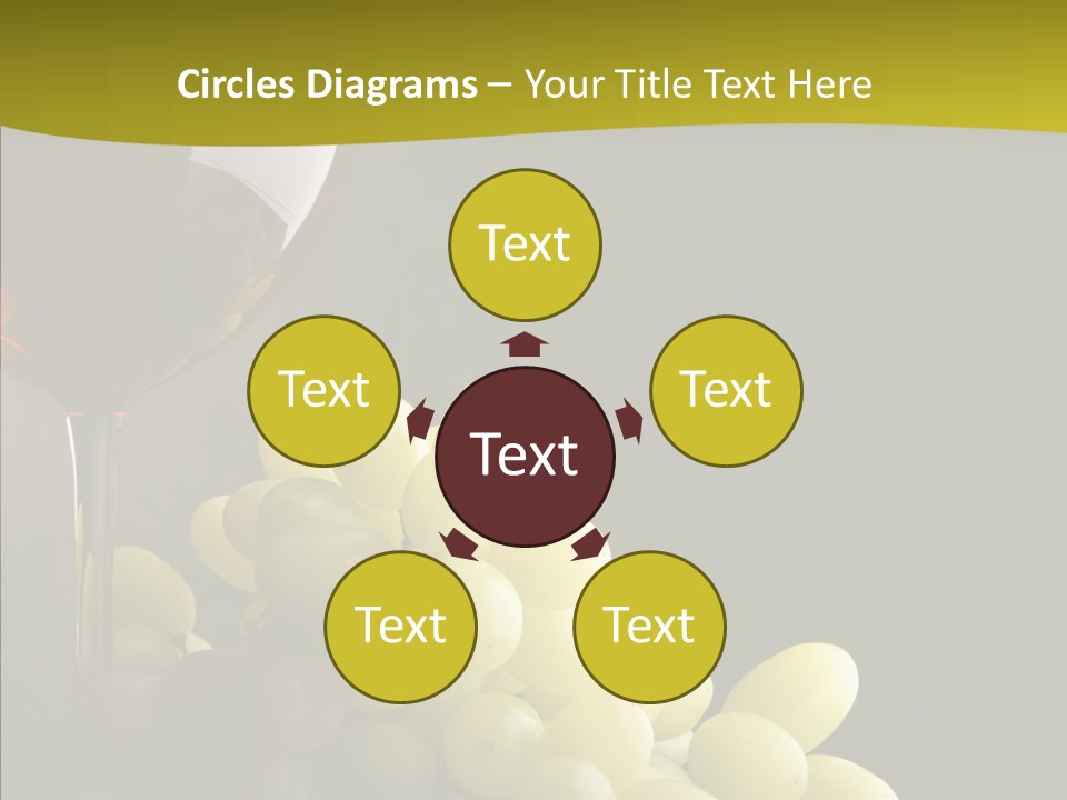 Vine Yellow Goblet PowerPoint Template