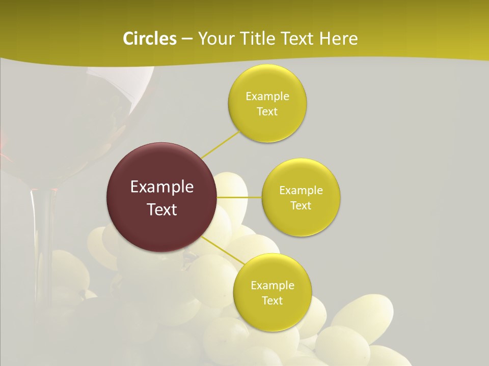 Vine Yellow Goblet PowerPoint Template