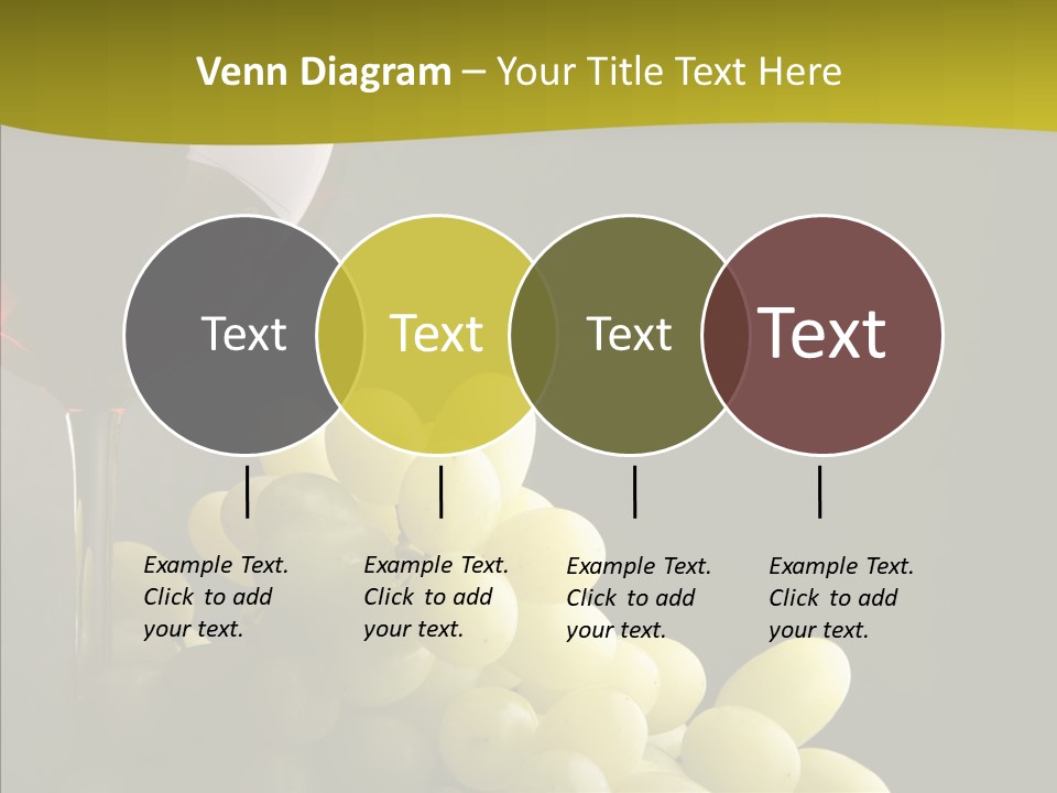 Vine Yellow Goblet PowerPoint Template