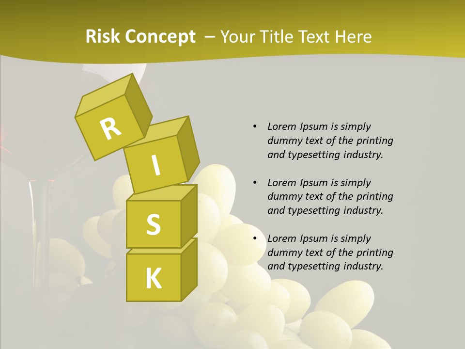 Vine Yellow Goblet PowerPoint Template