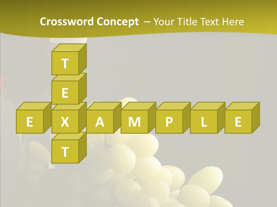 Vine Yellow Goblet PowerPoint Template