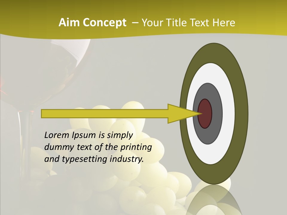 Vine Yellow Goblet PowerPoint Template