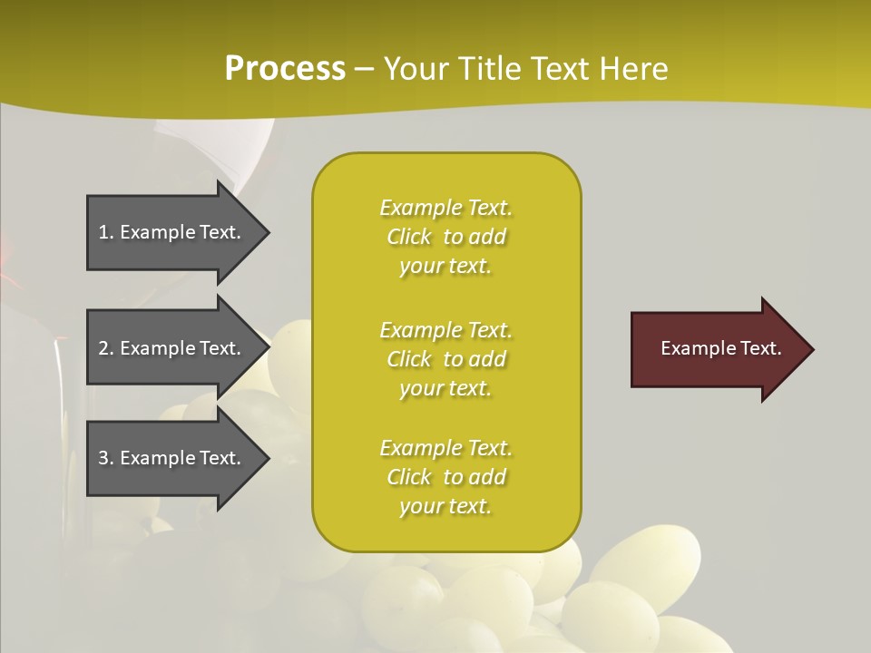 Vine Yellow Goblet PowerPoint Template