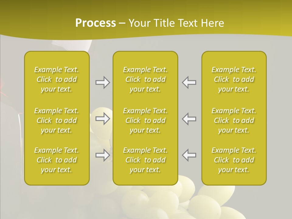Vine Yellow Goblet PowerPoint Template