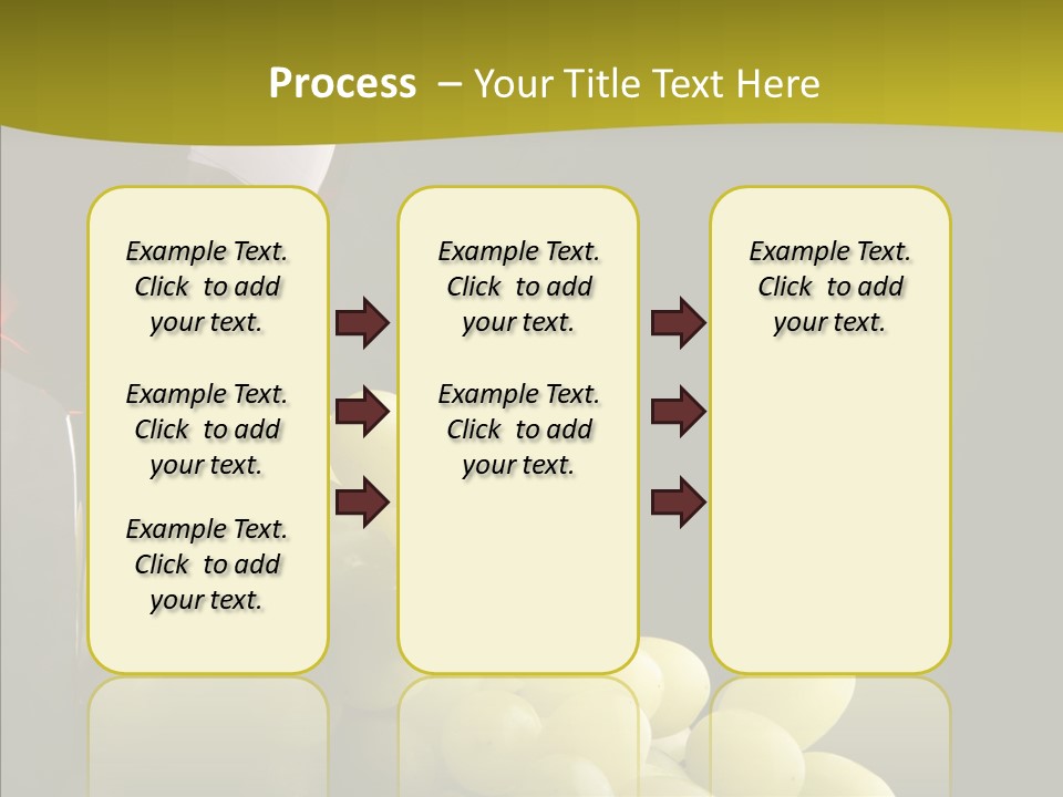 Vine Yellow Goblet PowerPoint Template