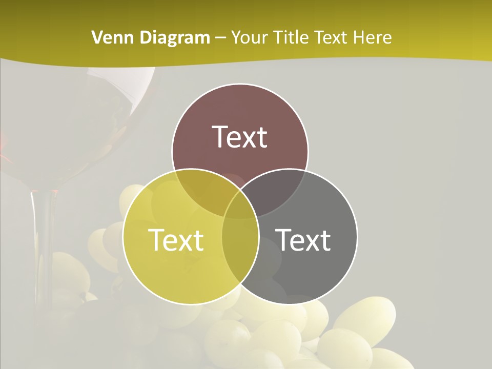 Vine Yellow Goblet PowerPoint Template