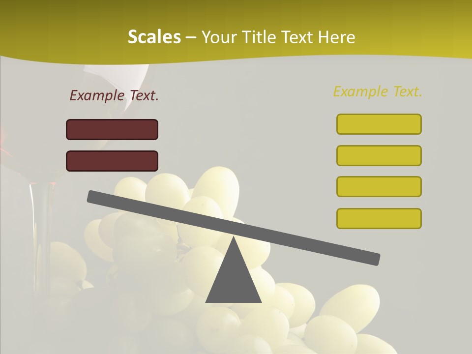 Vine Yellow Goblet PowerPoint Template