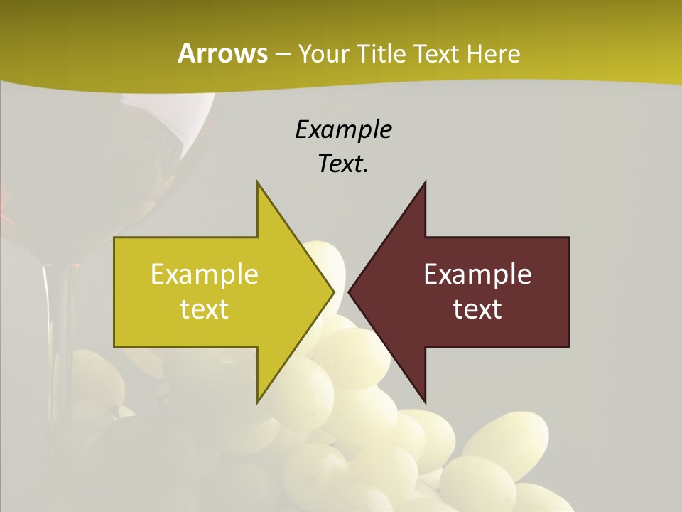 Vine Yellow Goblet PowerPoint Template