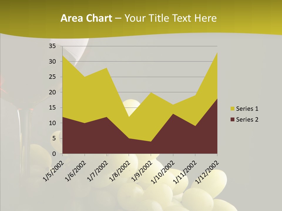 Vine Yellow Goblet PowerPoint Template