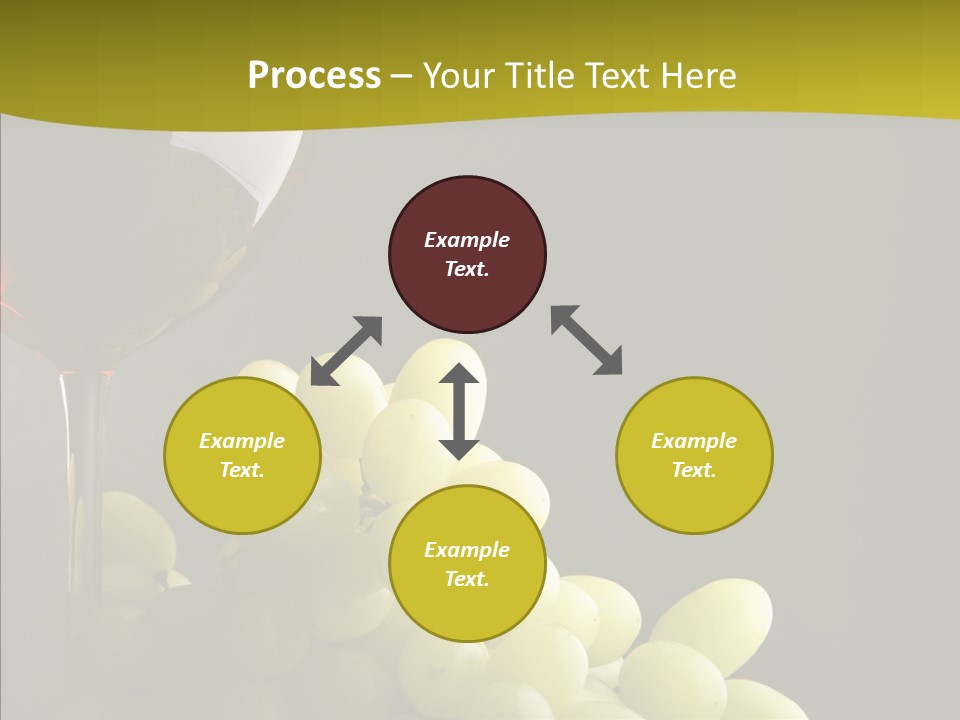 Vine Yellow Goblet PowerPoint Template