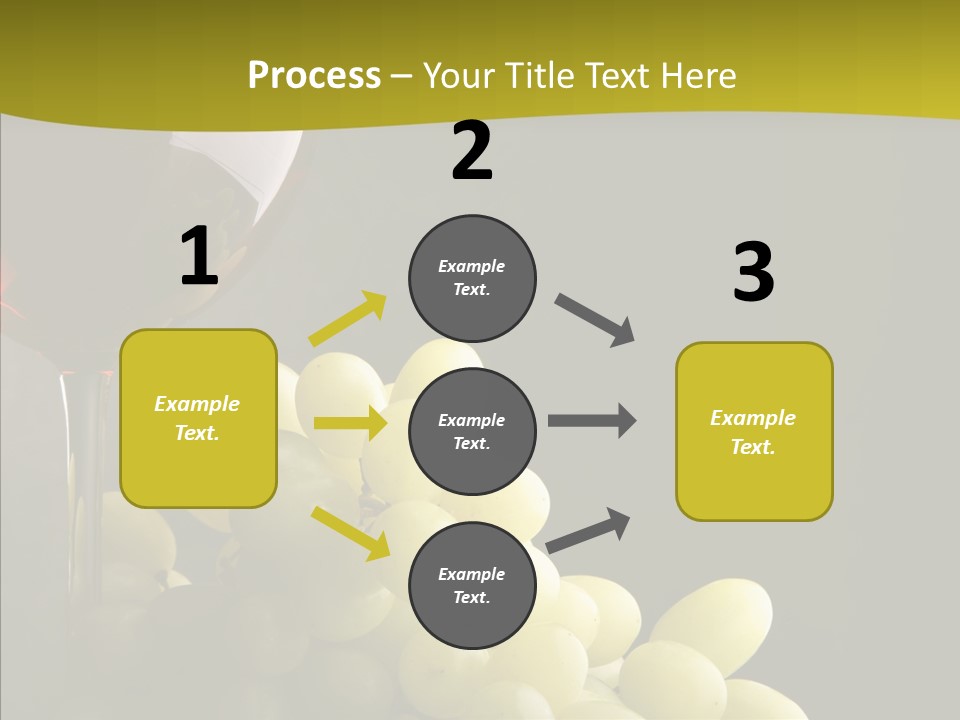 Vine Yellow Goblet PowerPoint Template