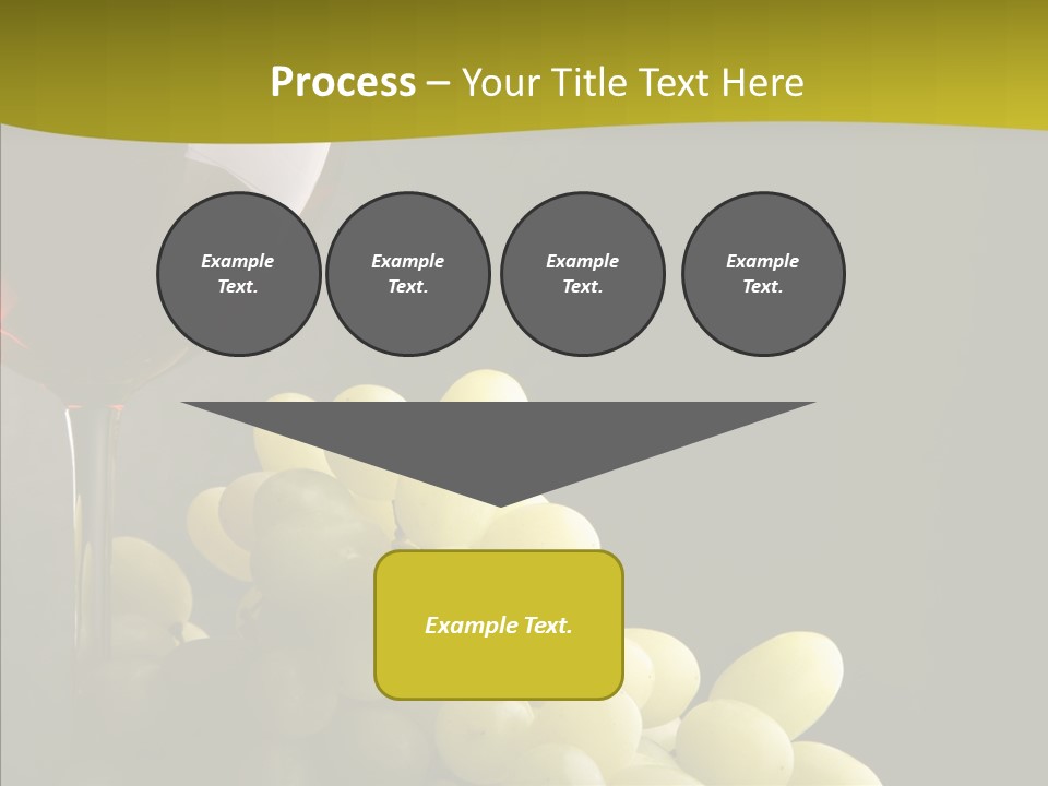 Vine Yellow Goblet PowerPoint Template