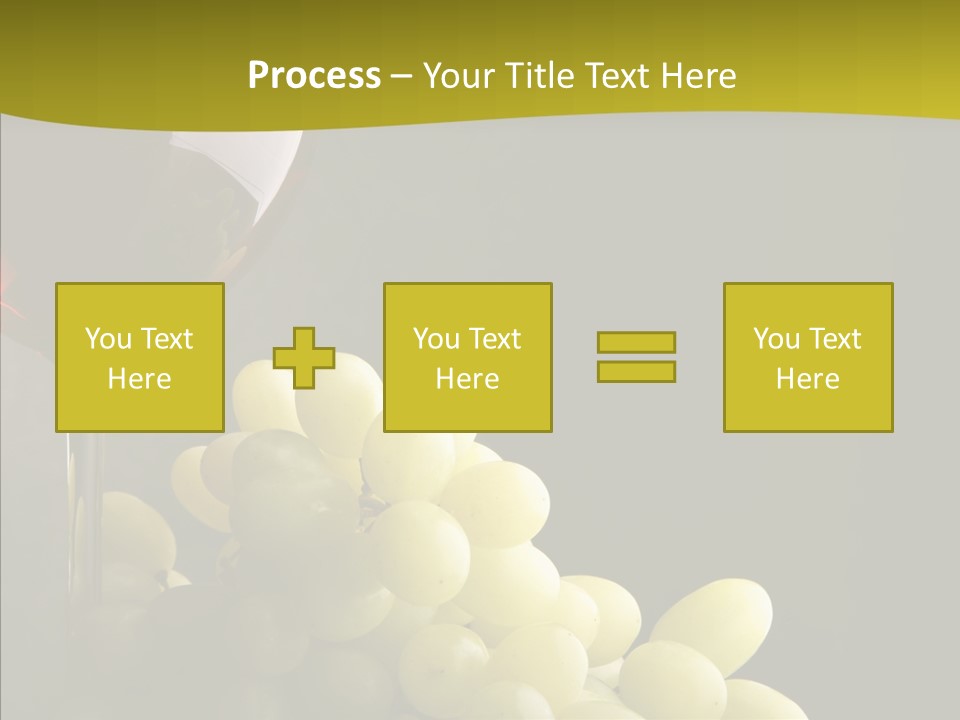 Vine Yellow Goblet PowerPoint Template