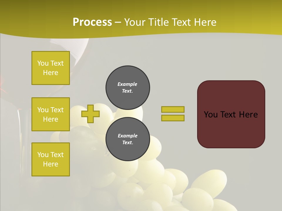 Vine Yellow Goblet PowerPoint Template