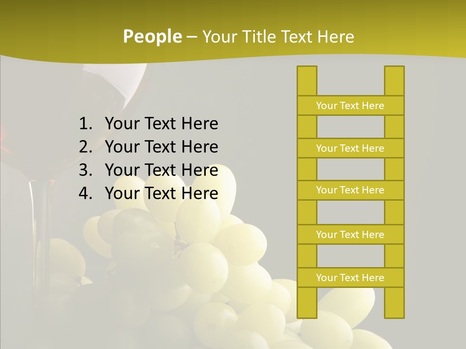 Vine Yellow Goblet PowerPoint Template